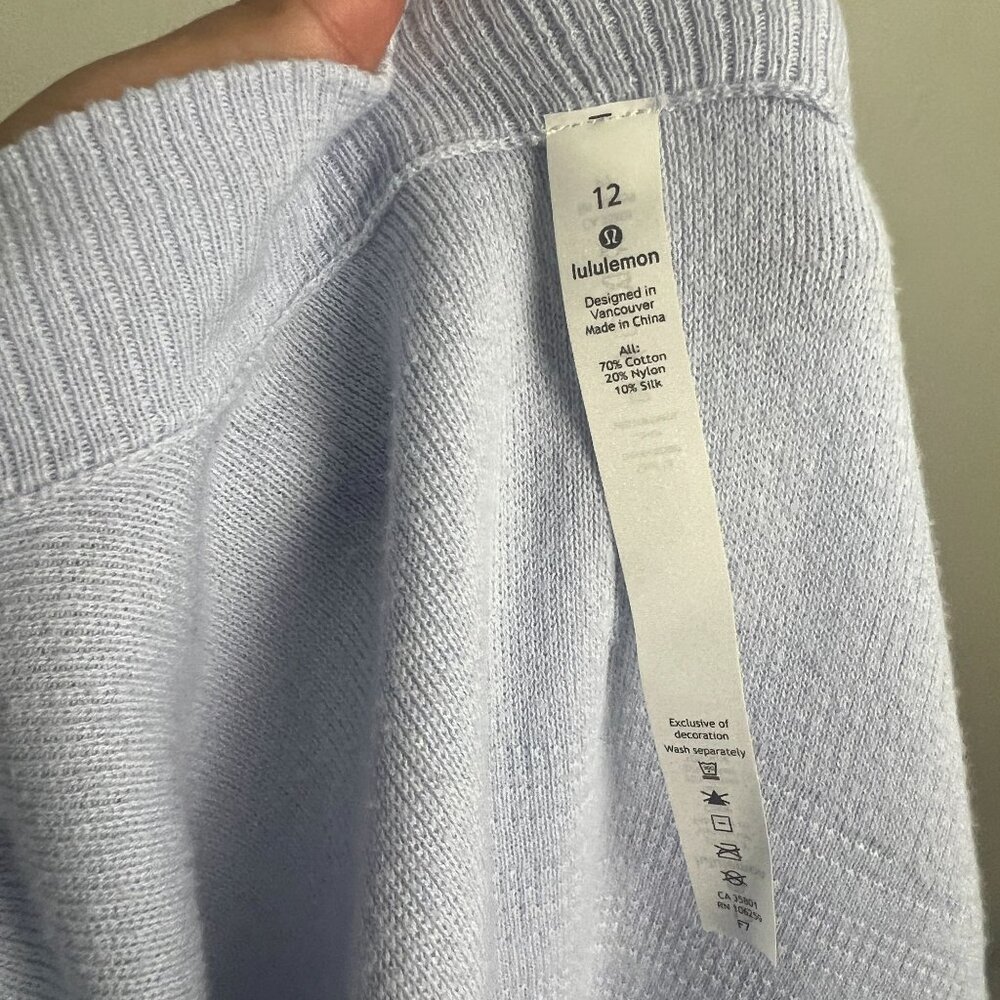 lululemon athletica Light Purple Cardigan Size 12 - Picture 11 of 11